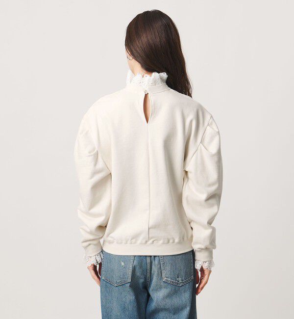 UNITED ARROWS「【別注】＜dahl&rsquo;ia＞レース ドッキング スウェット ‐united LOVE project 2026」|スウェット・ジャージ|