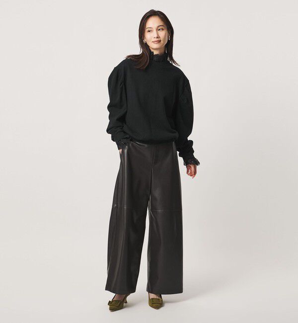 UNITED ARROWS「【別注】＜dahl&rsquo;ia＞レース ドッキング スウェット ‐united LOVE project 2026」|スウェット・ジャージ|