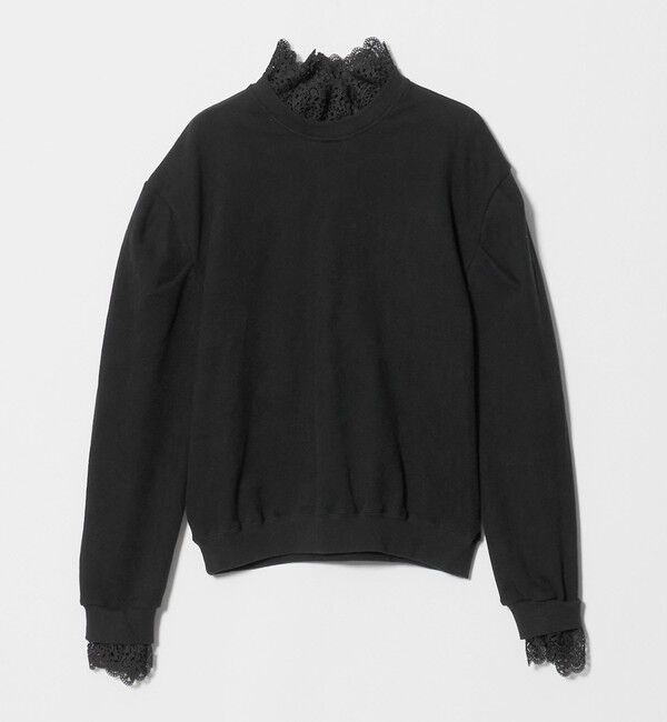 UNITED ARROWS「【別注】＜dahl&rsquo;ia＞レース ドッキング スウェット ‐united LOVE project 2026」|スウェット・ジャージ|
