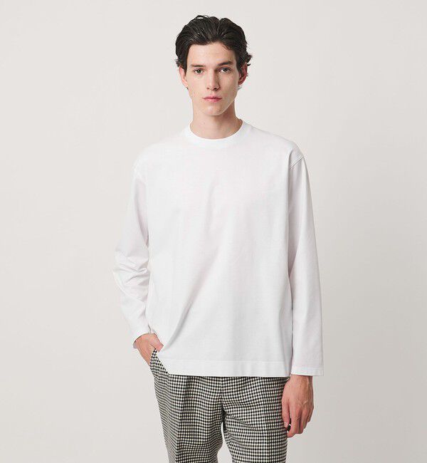 UNITED ARROWS「ポンチ ロングスリーブ Tシャツ デオドラント 抗菌防臭 接触冷感」|Tシャツ・カットソー|