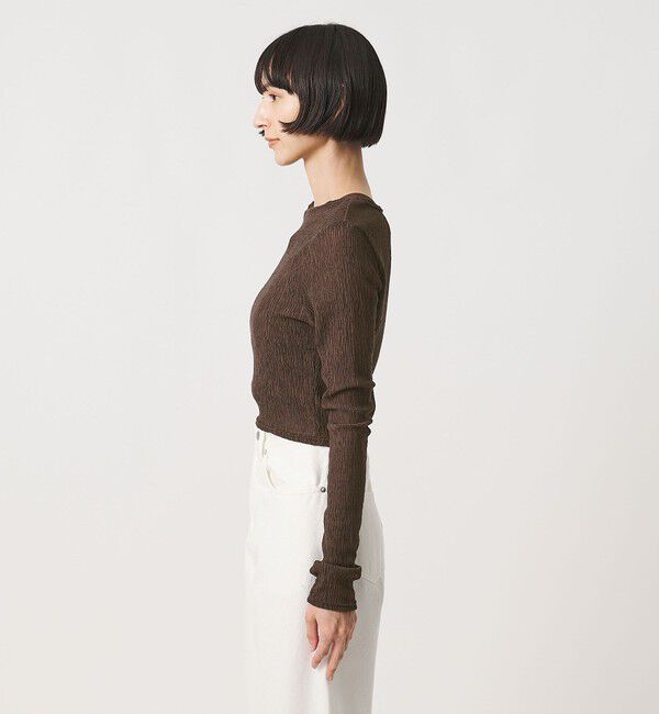 UNITED ARROWS「＜TO UNITED ARROWS＞プリーツ ロングスリーブ カットソー」|Tシャツ・カットソー|