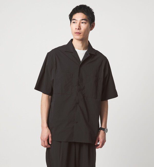 UNITED ARROWS green label relaxing「WONDER CLOTH オープンカラー 3ポケット 半袖シャツ -ストレッチ・接触冷感・吸水速乾-」|シャツ・ブラウス|