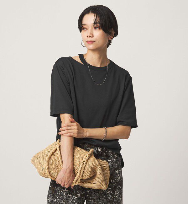 UNITED ARROWS green label relaxing「デコルテスリット Tシャツ 吸水速乾」|Tシャツ・カットソー|