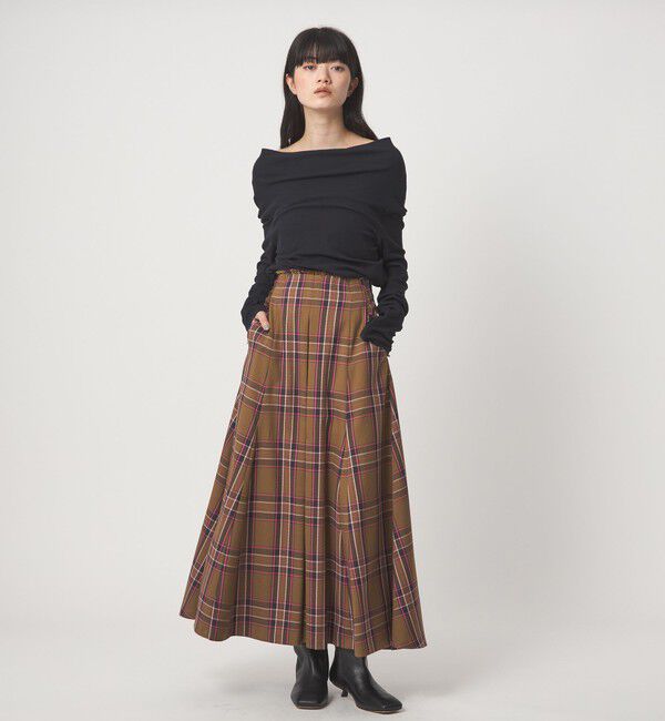EMMEL REFINES「＜EMMEL REFINES＞EM フライス ルーズフィット オフショルダー カットソー」|Tシャツ・カットソー|