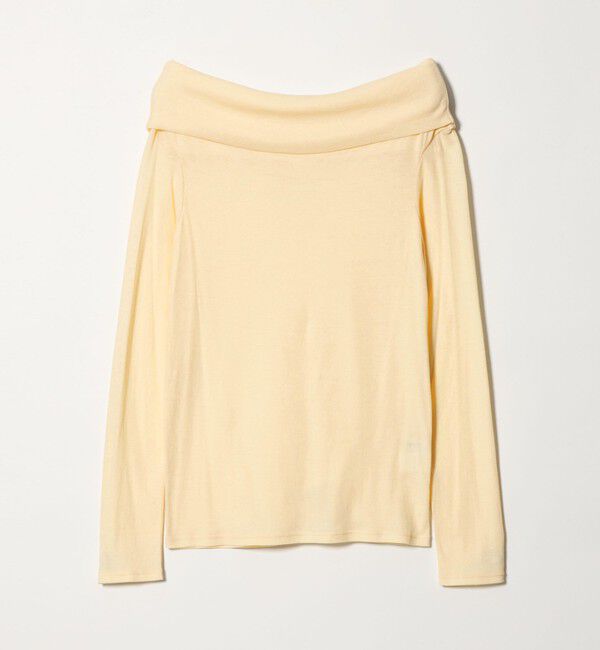 EMMEL REFINES「＜EMMEL REFINES＞EM フライス ルーズフィット オフショルダー カットソー」|Tシャツ・カットソー|CREAM