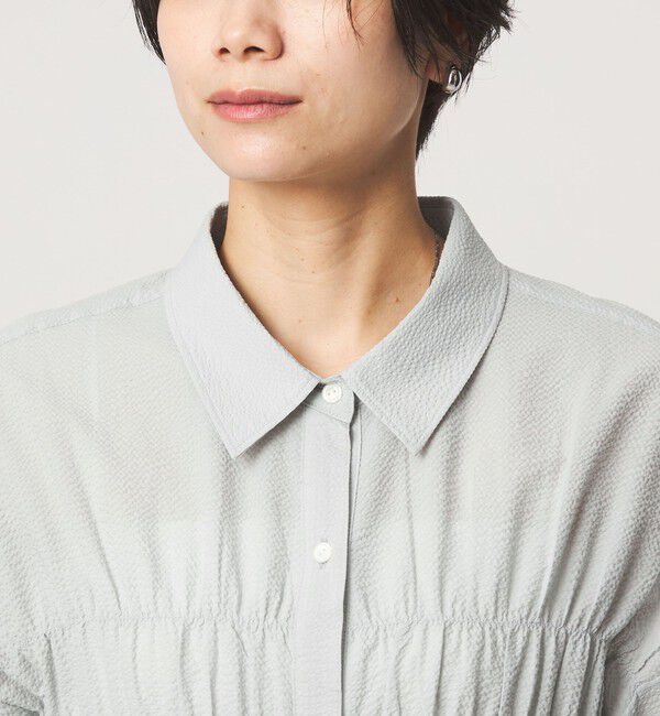 UNITED ARROWS green label relaxing「シャーリング ブラウス」|シャツ・ブラウス|