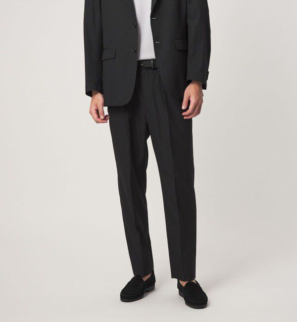 UNITED ARROWS green label relaxing「A+ air ポリエステル 空羽 リラックス イージー 1プリーツ スラックス セットパンツ -吸水速乾・通気性-」|スラックス|