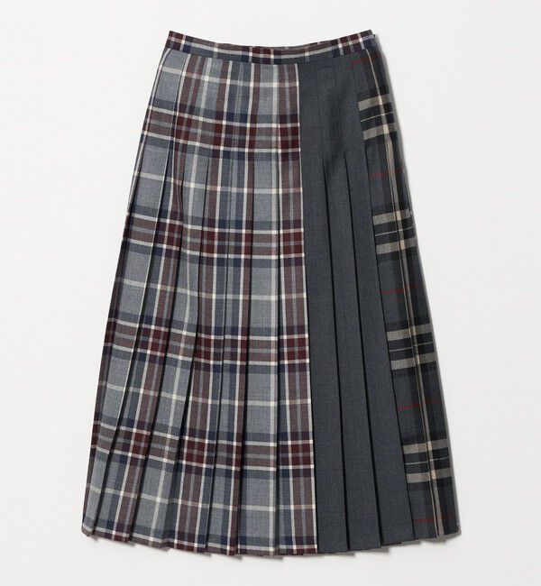 UNITED ARROWS green label relaxing「【別注】＜O'NEIL of DUBLIN＞Patch81 プリーツスカート」|フレア|MD.GRAY