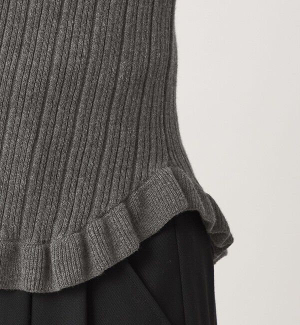 UNITED ARROWS green label relaxing「【別注】＜tyn.TGOR＞フリル リブ フード カーディガン」|カーディガン|