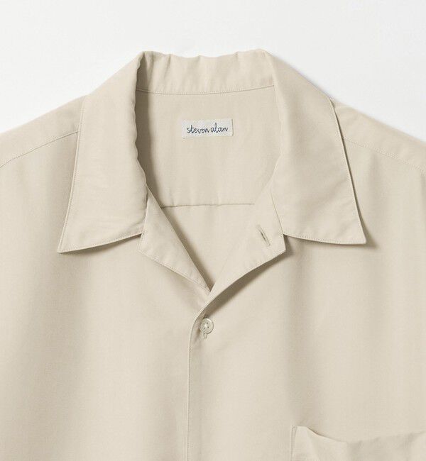 STEVEN ALAN「＜Steven Alan＞ ドレープ オープンカラー ショートスリーブ シャツ BOX」|シャツ・ブラウス|