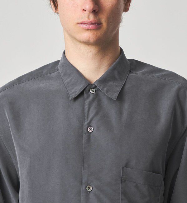 STEVEN ALAN「＜Steven Alan＞ ドレープ オープンカラー ショートスリーブ シャツ BOX」|シャツ・ブラウス|
