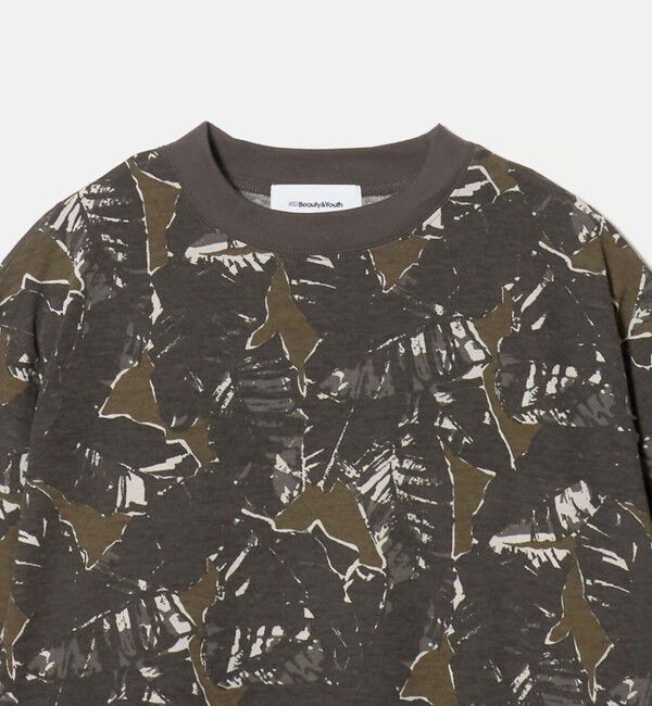 BEAUTY&YOUTH UNITED ARROWS「コットンポリエステル カモフラージュ ロングスリーブTシャツ」|Tシャツ・カットソー|