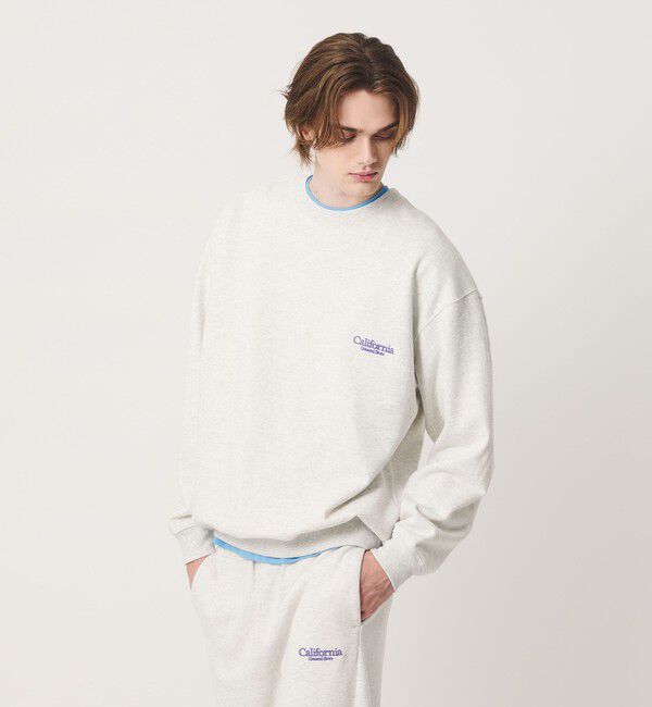 California General Store「＜CGS.＞オーガニックコットン クルーネック スウェット シャツ」|スウェット・ジャージ|OFF WHITE