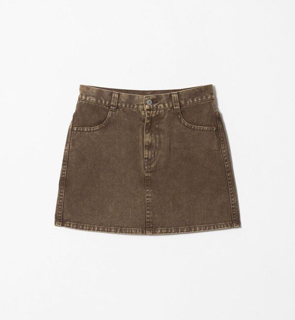 BEAUTY&YOUTH UNITED ARROWS「コットンツイル フェード ミニスカート」|スカート|DK.BROWN