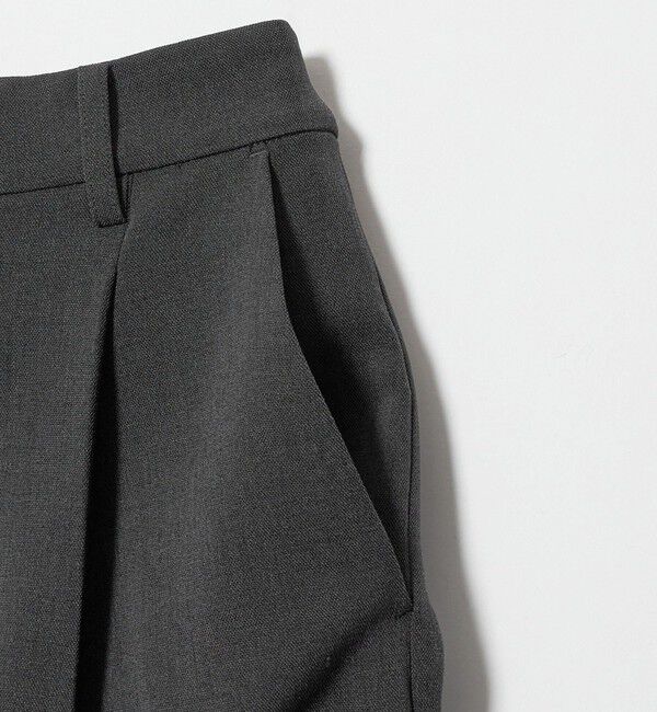 BEAUTY&YOUTH UNITED ARROWS「ポリエステルブレンド メランジ バックゴム ストレートパンツ 防シワ ウォッシャブル」|スラックス|
