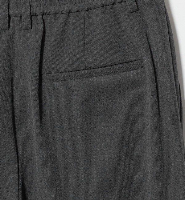 BEAUTY&YOUTH UNITED ARROWS「ポリエステルブレンド メランジ バックゴム ストレートパンツ 防シワ ウォッシャブル」|スラックス|