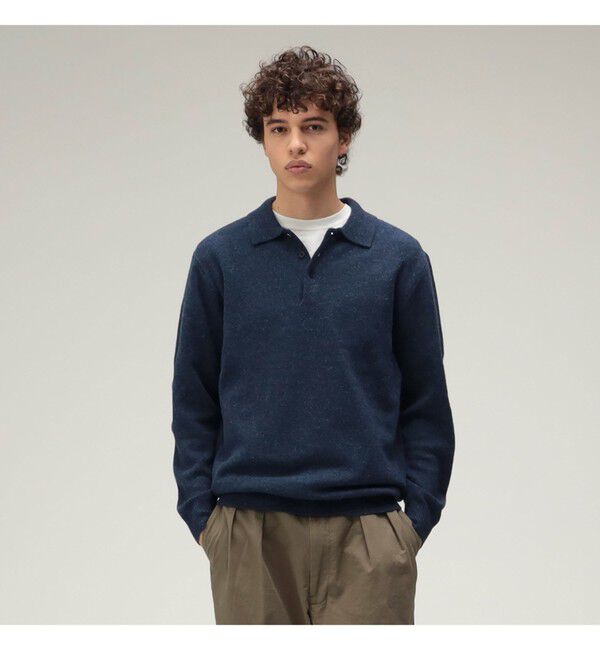 BEAMS PLUS「Knit Polo Nep 9G」|ポロシャツ|