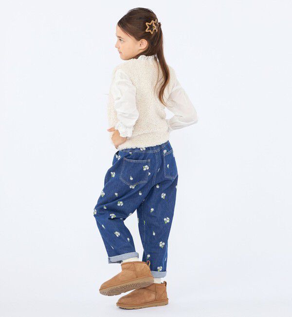 SHIPS KIDS「〈手洗い可能〉SHIPS KIDS:100～140cm / フェイクファー リバティ ベスト」|ベスト・ジレ|