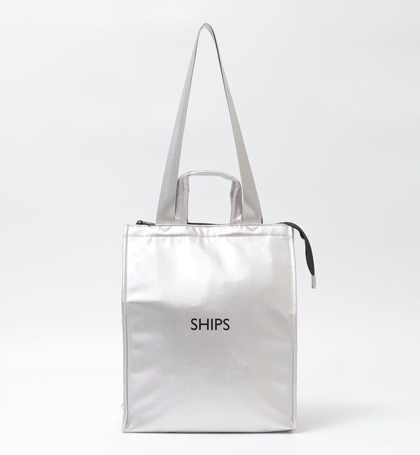 SHIPS「【WEB限定】ショッパー型 保冷ランチバッグ L」|エコバッグ|
