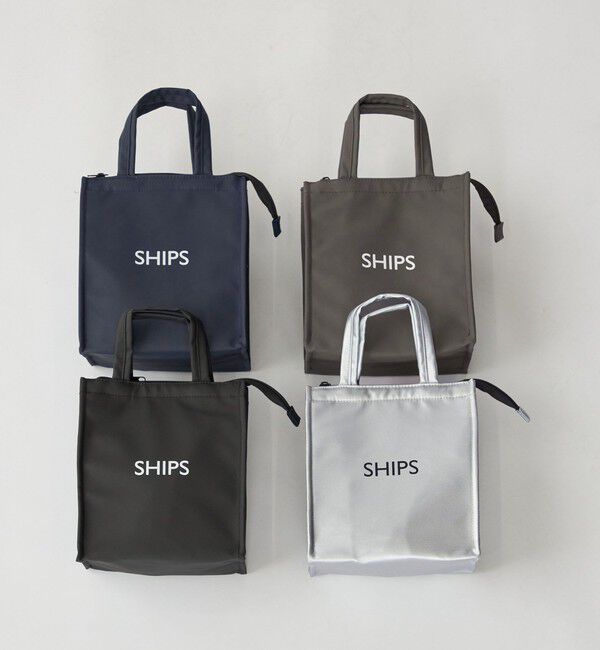 SHIPS「【WEB限定】ショッパー型 保冷ランチバッグ S」|エコバッグ|