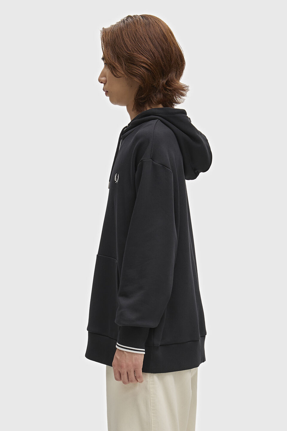 FRED PERRY 「FRED PERRY／Tipped Hooded Sweatshirt／ロゴフードスウェット」|スウェット・ジャージ|