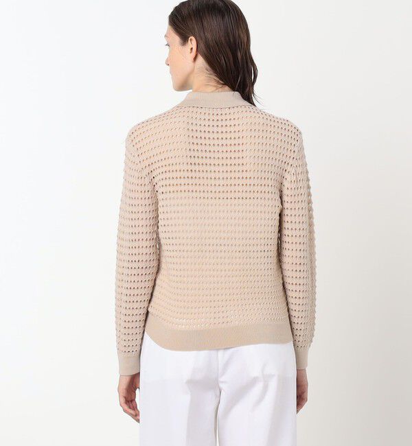 TOMORROWLAND BUYING WEAR「ZANKOV RYAN POINTELLE ポロカラー メッシュニット」|ニット・セーター|