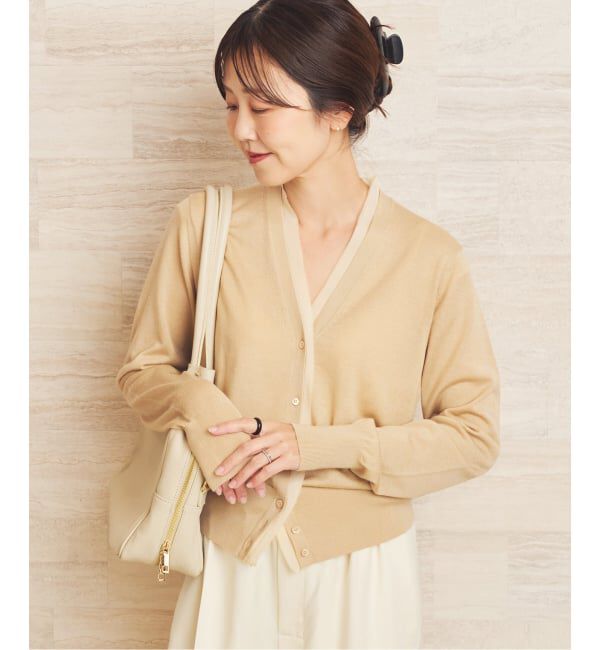 Plage「《予約》Chiffon Collar カーディガン」|カーディガン|