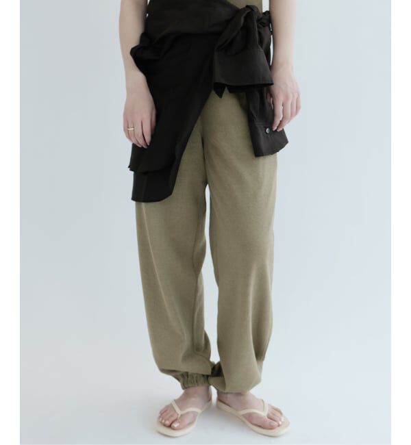 IENA LA BOUCLE「KAYLE ケイル WASHI ニットパンツ  K-1905」|その他|カーキ