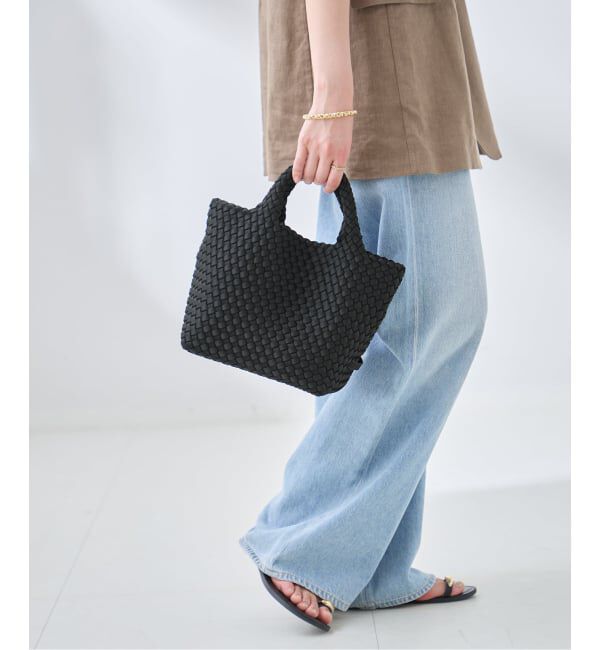 journal standard L'essage「NAGHEDI/ナゲディ ST BARTHS SMALL TOTE トートバッグ」|トートバッグ|ブラック A