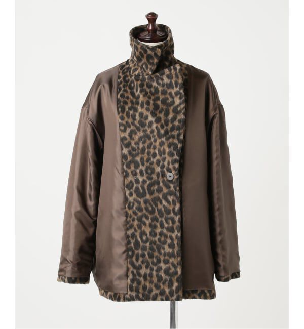 JOURNAL STANDARD「《予約》Bellandi レオパードピーコート」|ピーコート|