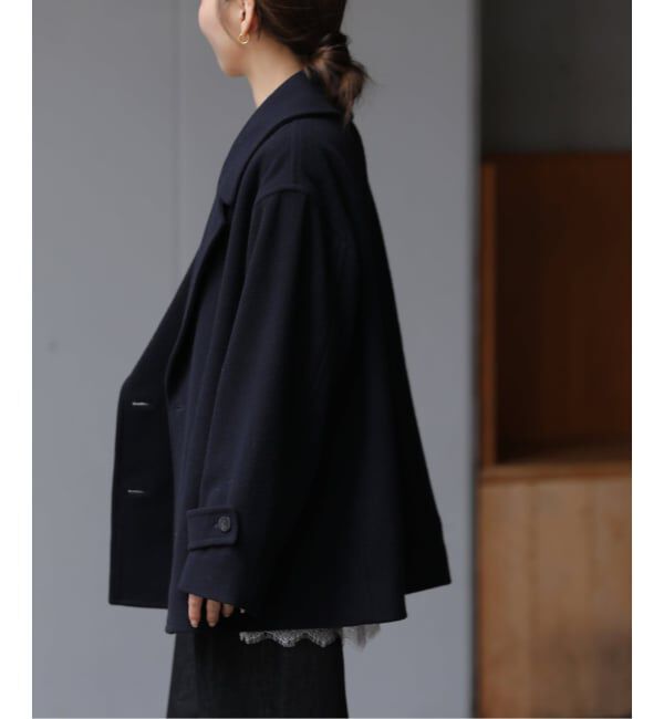 JOURNAL STANDARD relume「《WEB限定予約》尾州ウールモッサWブレストショートコート」|ピーコート|