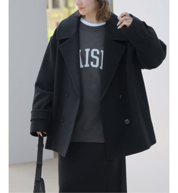 JOURNAL STANDARD relume「《WEB限定予約》尾州ウールモッサWブレストショートコート」|ピーコート|