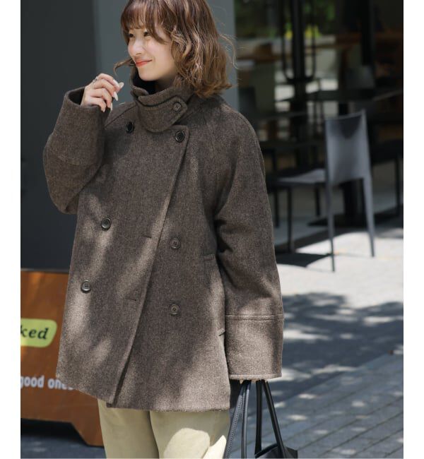 JOURNAL STANDARD relume「《予約》尾州ウールスーパー100スタンドPコート」|ピーコート|