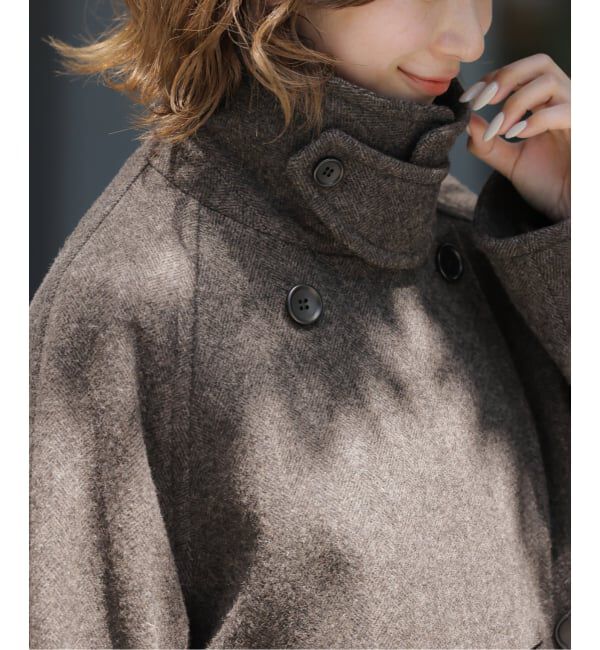 JOURNAL STANDARD relume「《予約》尾州ウールスーパー100スタンドPコート」|ピーコート|