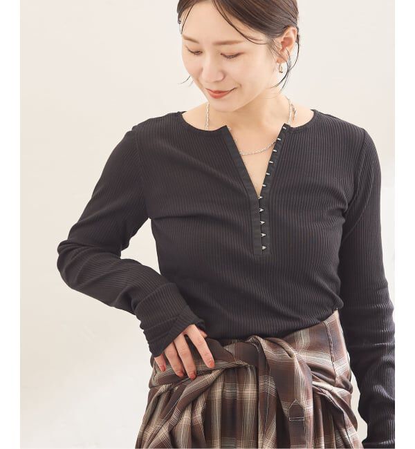 JOURNAL STANDARD「シアーテレコHOOKヘンリー」|Tシャツ・カットソー|ブラック