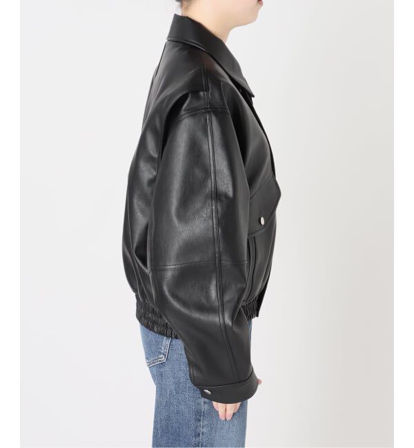 journal standard L'essage「《予約》DUNST/ダンスト UNISEX CROPPED ALTER-LEATHER BLOUSON ジャケット」|その他|