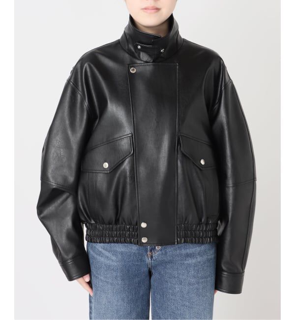 journal standard L'essage「《予約》DUNST/ダンスト UNISEX CROPPED ALTER-LEATHER BLOUSON ジャケット」|その他|
