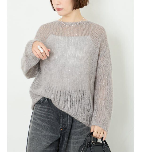 journal standard L'essage「《予約》スパンコールモヘヤMIX 2WAYニット」|ニット・セーター|