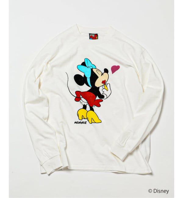 JOURNAL STANDARD relume「《予約》＜ミッキー＆フレンズ＞ ヴィンテージ加工 キャラクター ロンT」|Tシャツ・カットソー|ホワイト