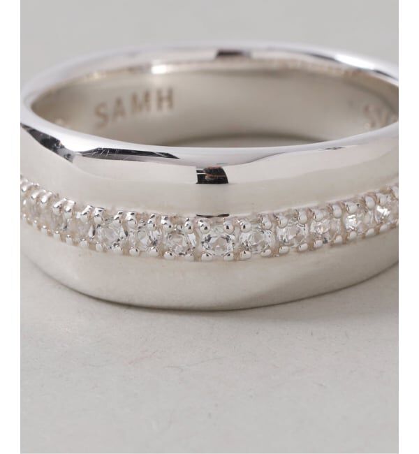 Spick and Span「《予約》【SAMH by LILAS】ホワイトトパーズラインリング SV」|リング|