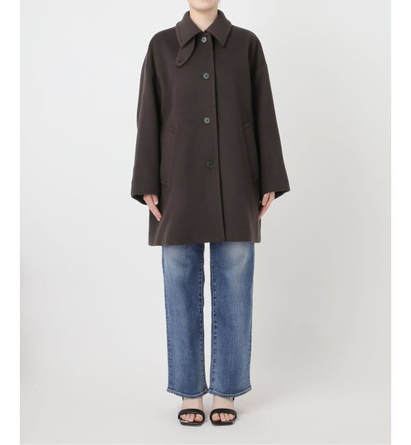 Spick and Span「《予約》160Sビーバーハーフコート」|ステンカラーコート|