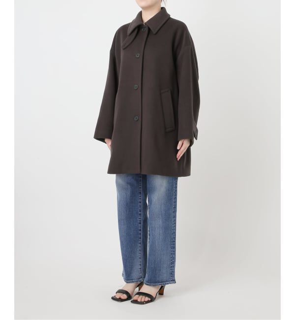 Spick and Span「《予約》160Sビーバーハーフコート」|ステンカラーコート|