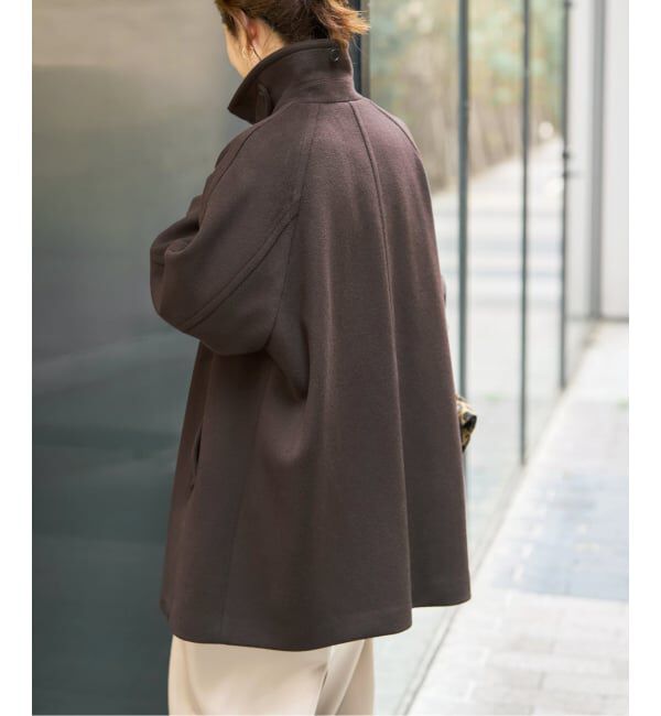 Spick and Span「《予約》160Sビーバーハーフコート」|ステンカラーコート|