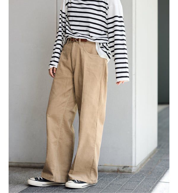 FRAMeWORK「≪予約≫BIG BILL別注 corduroy 5p buggy パンツ」|その他|ベージュ