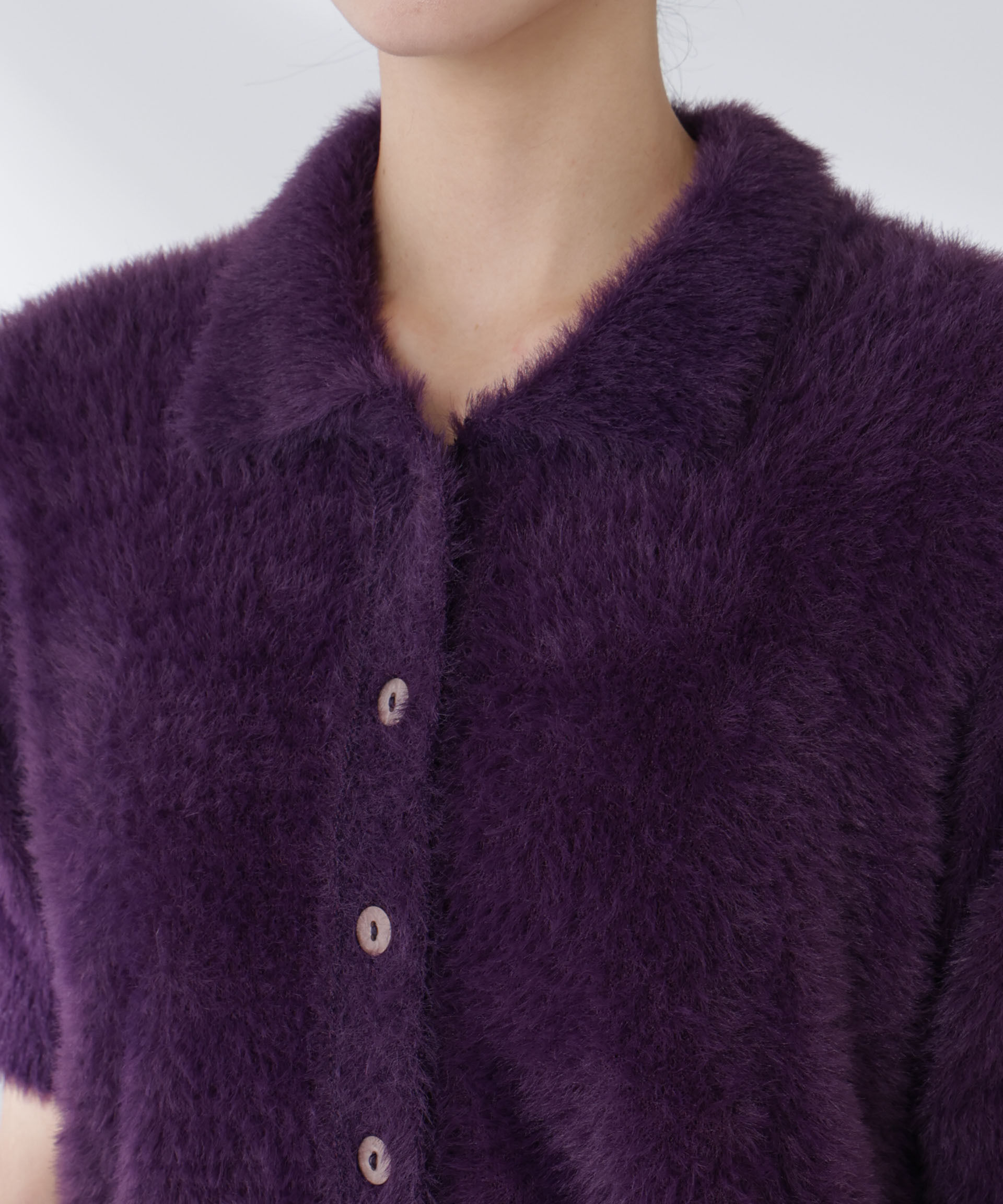 nano･universe「BAUM UND PFERDGARTEN/Furry Knit カーディガン」|ニット・セーター|