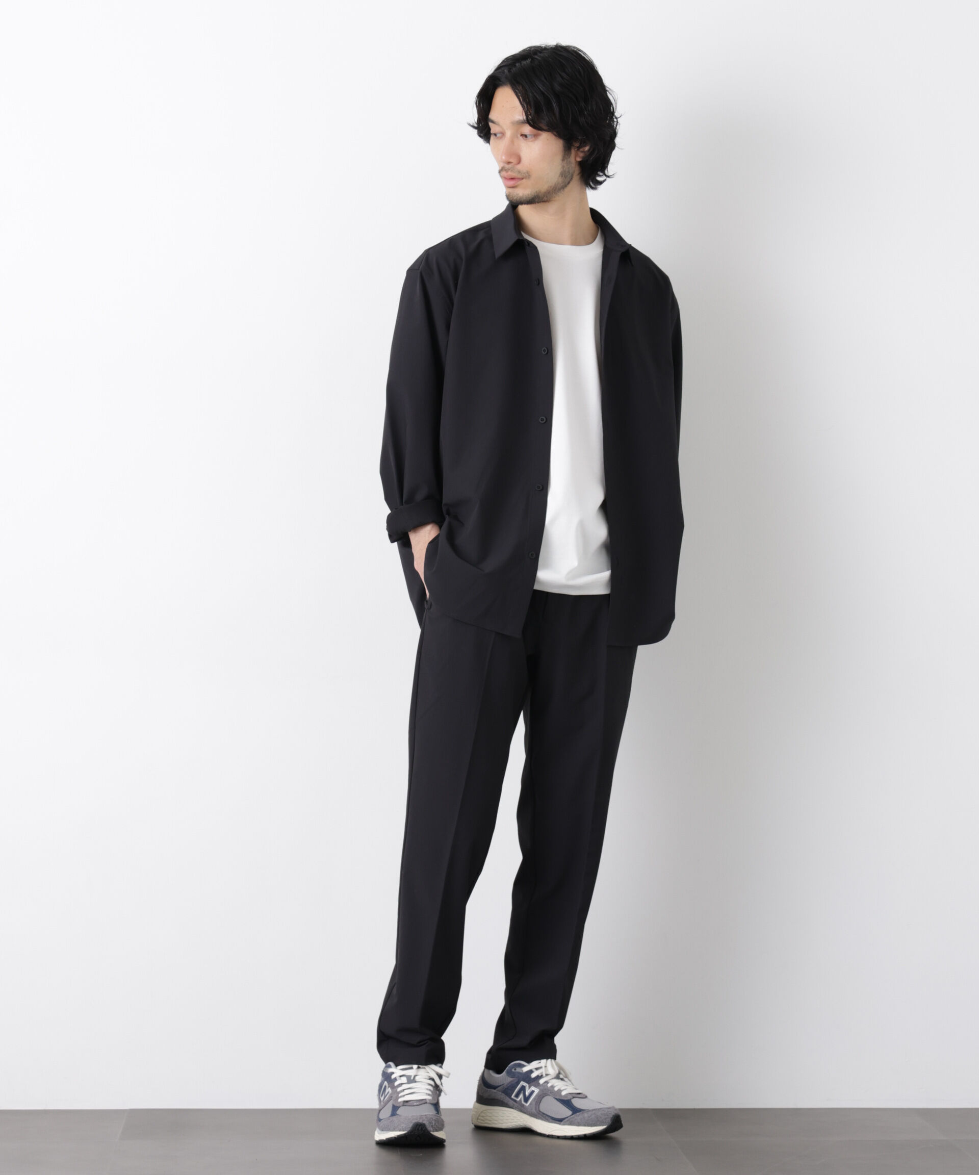 nano･universe「ライトウェイトストレッチシャツ 長袖」|シャツ・ブラウス|