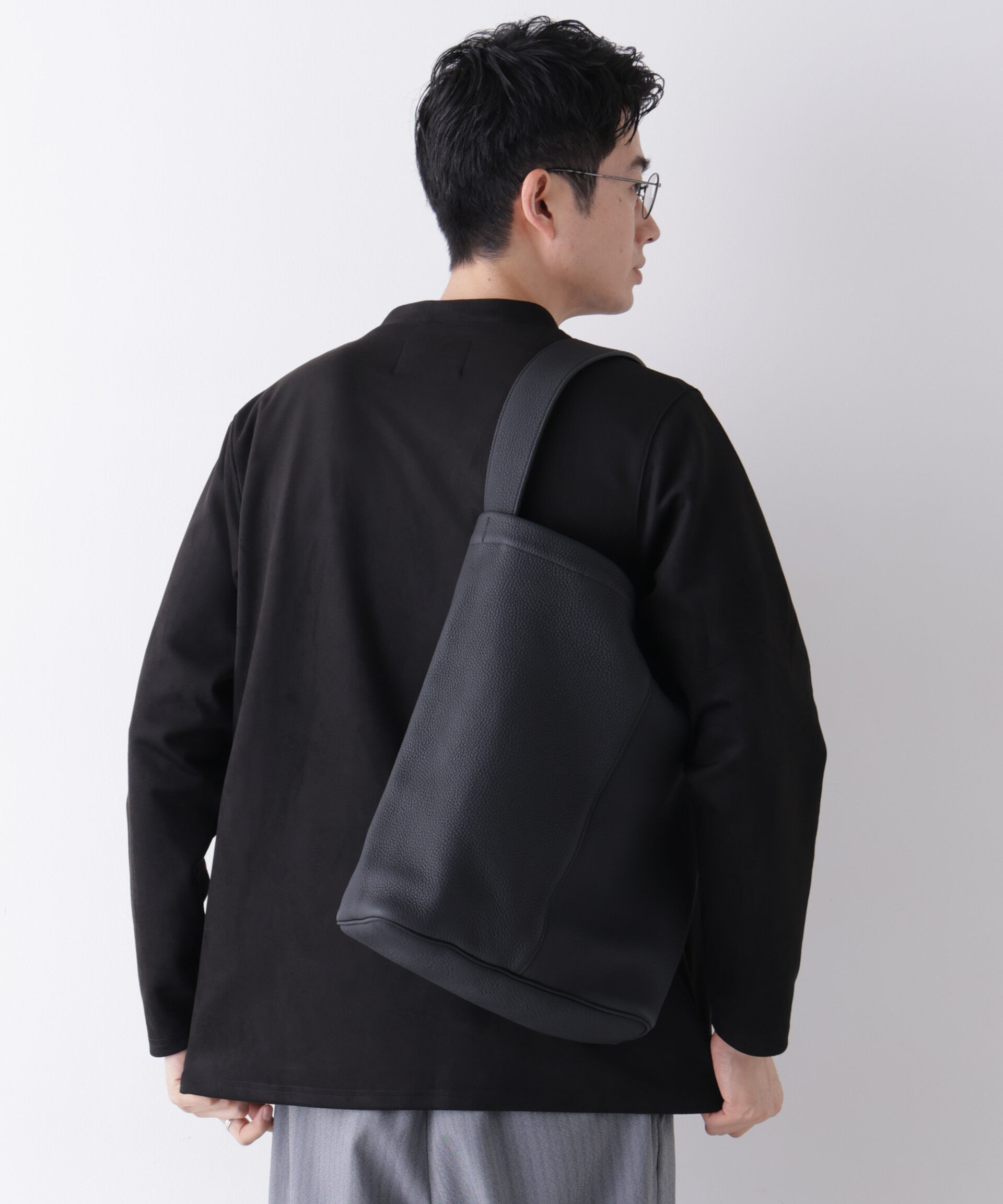 NANO universe「「モダンコンフォート」フェイクスエードトッパーカーディガン」|Tシャツ・カットソー|