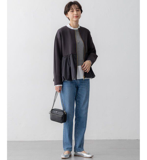 23区「【洗える】シャツ コンビネーション ニット」|ニット・セーター|