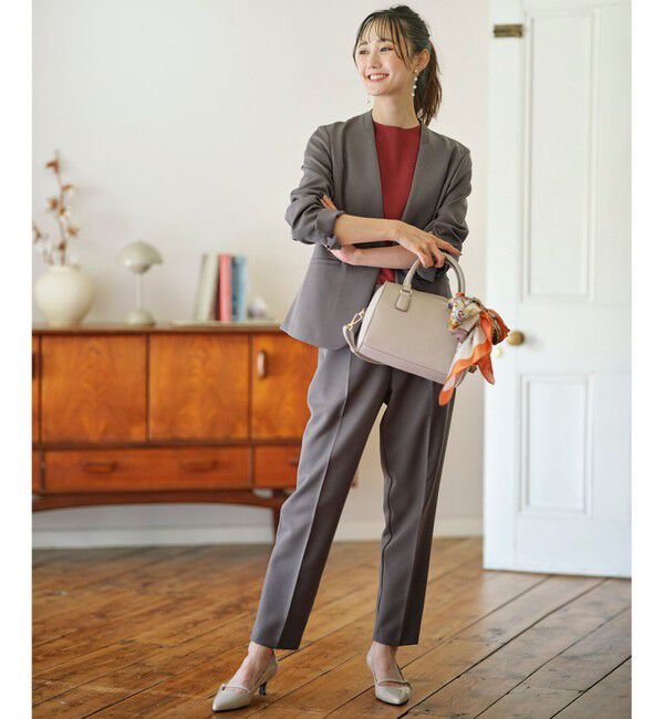 ANY SIS「【セットアップ対応】ビューティーツイルストレッチ テーパードパンツ」|その他|