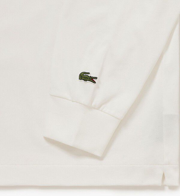 LACOSTE「ネーム&ワニロゴグラフィック長袖Tシャツ」|Tシャツ・カットソー|